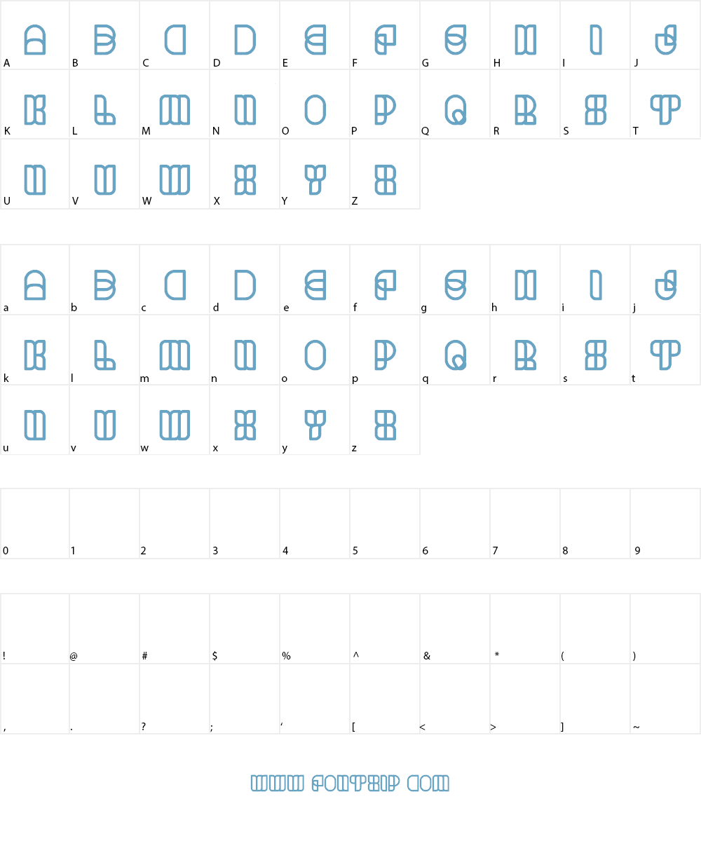 science fiction Font Character